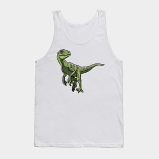 Velociraptor dinosaur Tank Top